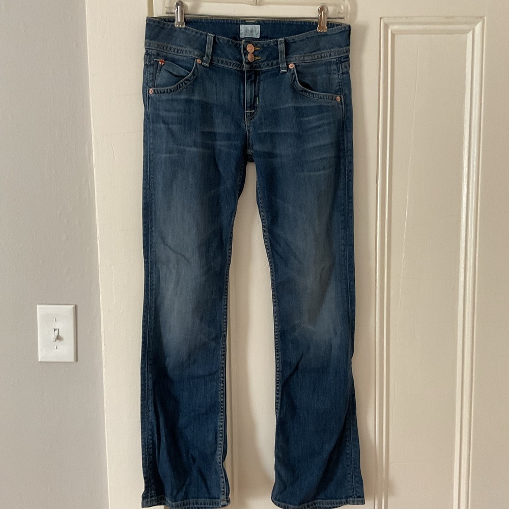 Hudson Signature Petite Bootcut Women's Blue Jeans